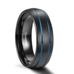 Greenpod Black Tungsten Ring for Men - Image 2