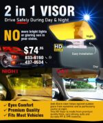 HD Car Visor Day and Night AntiGlare Visor - Image 3