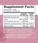 EZ Melts Energy Memory & Mood Enhancer Methylated B Complex Vegan Zero Sugar - Image 3