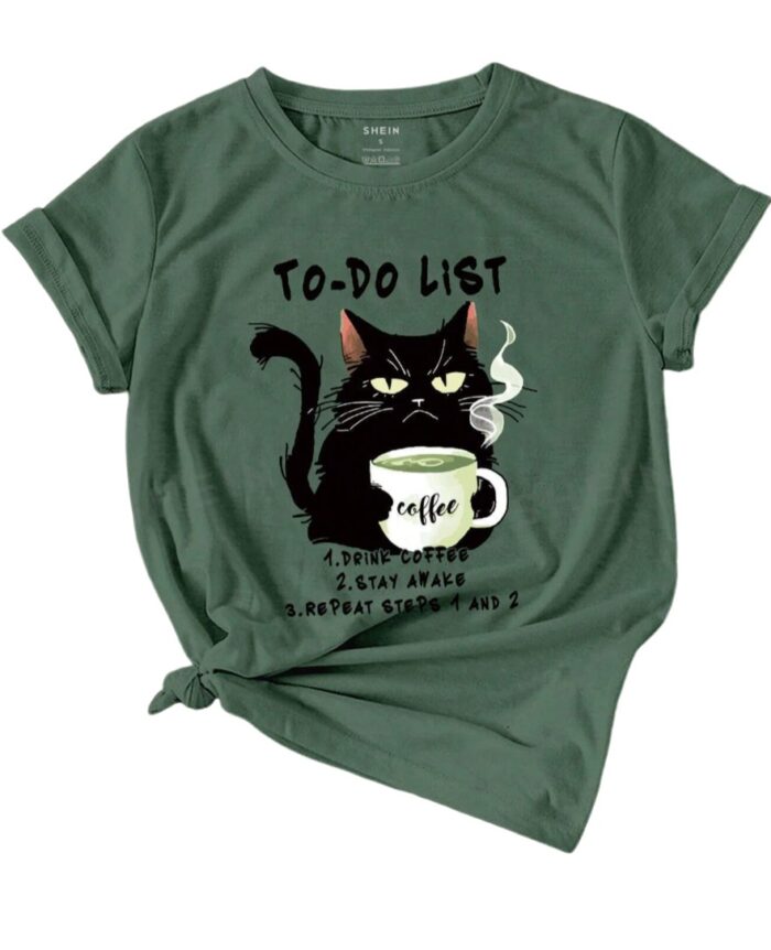 Women's To Do List Graphic Tee Shirt - Image 1