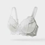 Floral Lace Bra with under wire(Silver Grey) - Image 2